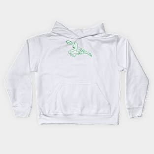 dino_019-green Kids Hoodie